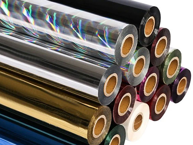 Metallic hot stamping foil rolls